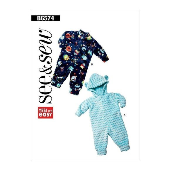 See & Sew Sewing Pattern 6574 Infants Bunting - Picture 1 of 2